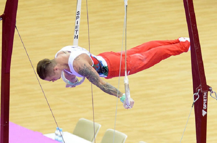 Azerbaijani gymnast Oleg Stepko grabs gold at Doha World Challenge Cup